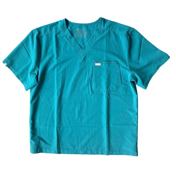 Figs Men's Leon Scrub Top in Pacific Blue Size XXL - Picture 1 of 5